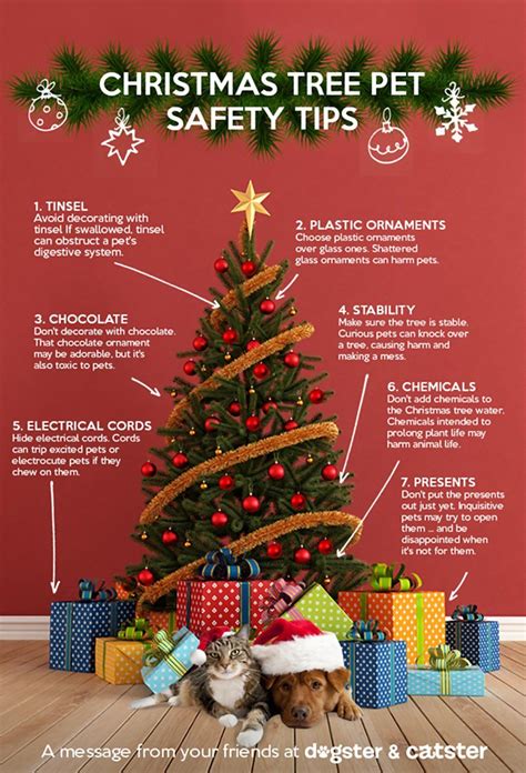 Infographic Keep Your Pets Safe Around The Christmas Tree By Liz