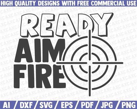 Ready Aim Fire SVG Bathroom SVG Cut File Instant Download Etsy UK