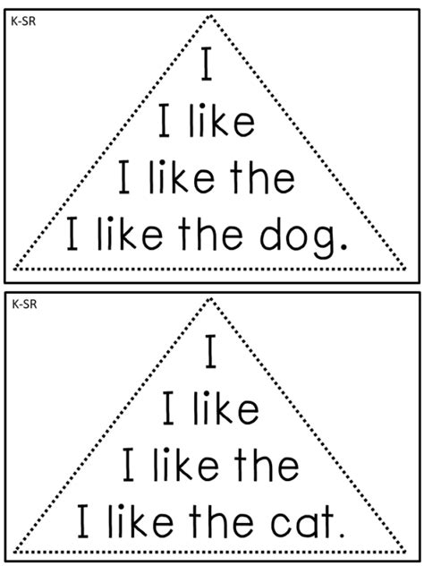 Reading Fluency Passages Fluency Triangles® Kindergarten Struggling