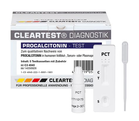 Cleartest Procalcitonin Pct Schnelltests Ks Medizintechnik