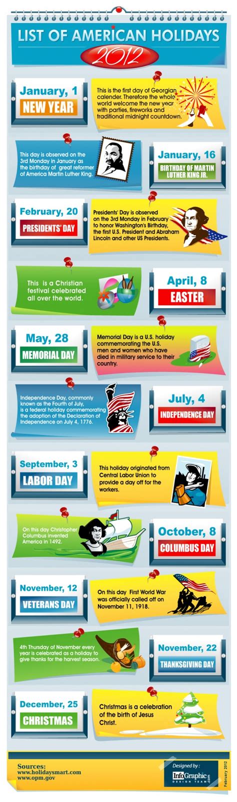 List Of American Holidays 2012 American Holidays American Holiday