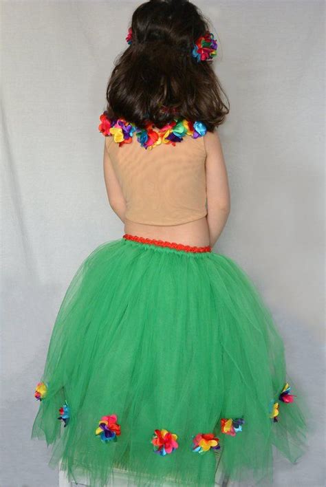 Disfraz De Hawaiana Para Cumpleaños O Fiesta Infantil Falda Etsy