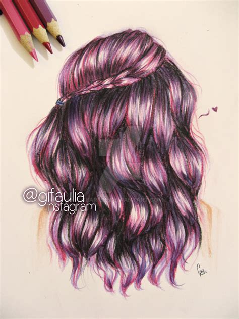 Purple Hair Drawing By Gfart08 On Deviantart