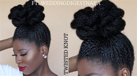 Twisted Knots Special Occasion Hairstyle Ft Weddingdigestnaija
