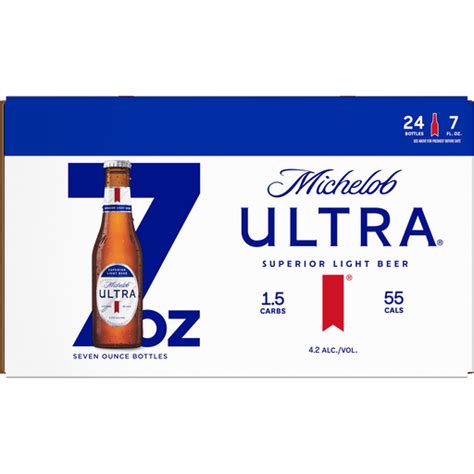 Michelob Ultra® Light Beer 24 Pack 7 Fl Oz Bottles Beer Edwards