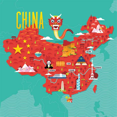 China Tourist Map On Behance