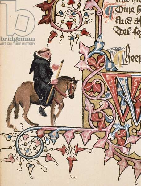 The Friar Detail From The Canterbury Tales By Geoffrey Chaucer C
