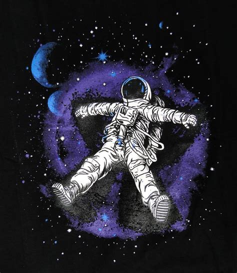 High Quality 100 Cotton Ebay Astronaut Art Space Illustration