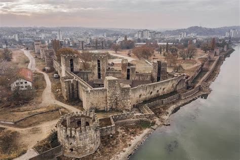 Premium Photo Aerialv View Of Smederevo Fortress In Serbia