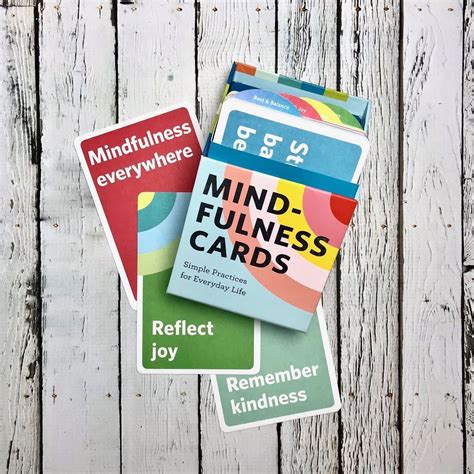 Mindfulness Cards Simple Practices For Everyday Life Mindfulness