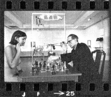 Eve Babitz And Marcel Duchamp Play Chess Man Ray Chess People Of