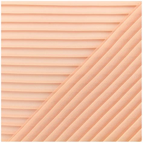 Light Pleated Crepe Fabric Nude