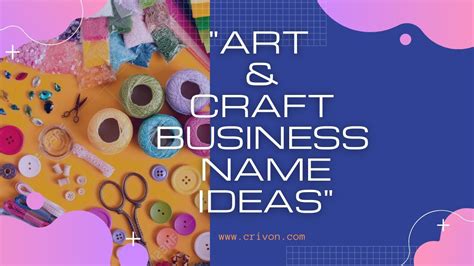 Art And Craft Business Name Ideas Crivon Com Youtube