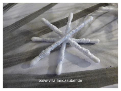 Diy Schneeflocken Aus Wattest Bchen Villa Landzauber