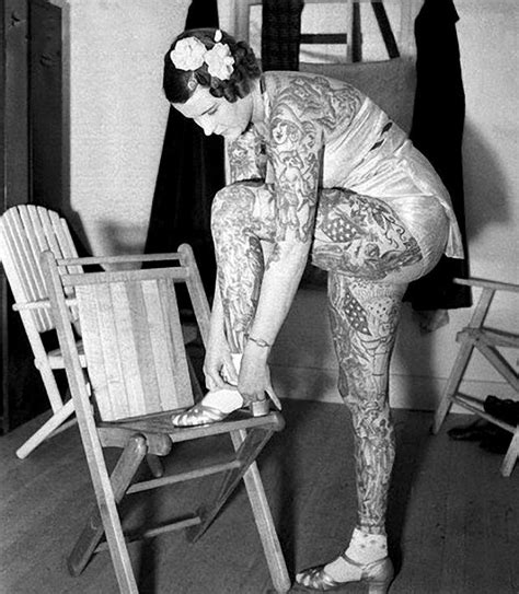 Amazing Vintage Photos Of Betty Broadbent The Tattooed Venus From