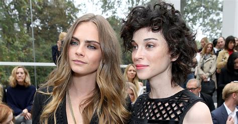 cara and annie clark were the perfect couple at london fashion week