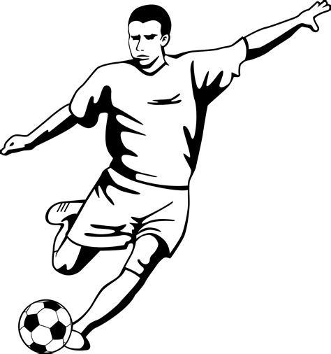 Football Spieler Zeichnung Fußball Spieler Vektor Von Hand Zeichnen