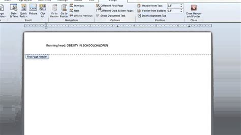 The page header consists of the title of your paper left justified and the page number right justified. APA Running Head - YouTube