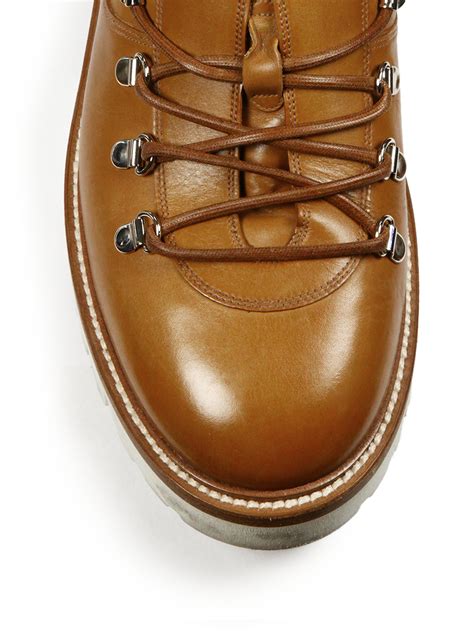 Lyst Bally J Cole For Leather Hiking Boots In Brown For Men