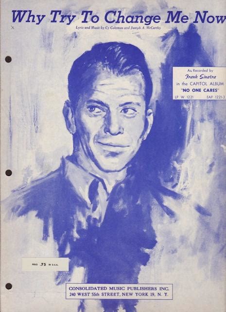 Four Sheet Music Selections Recorded By Frank Sinatra Why Try To