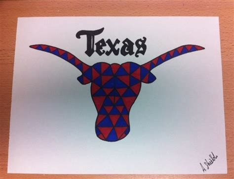 Items Similar To Texas Longhorn Red And Blue On Etsy