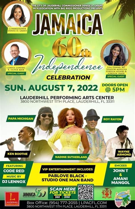 Jamaica 60th Independence Celebration City Of Lauderhill