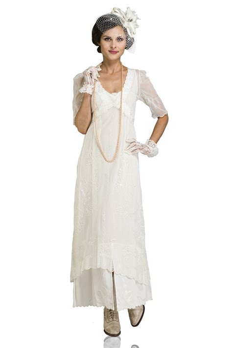 Nataya 40007 Titanic Dress In Ivory Wardrobeshop