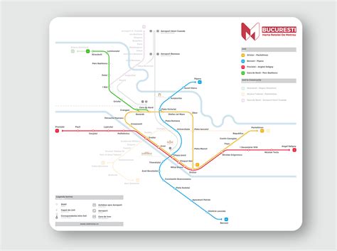 Bucharest Metro Map By Tudor Voinovan On Dribbble