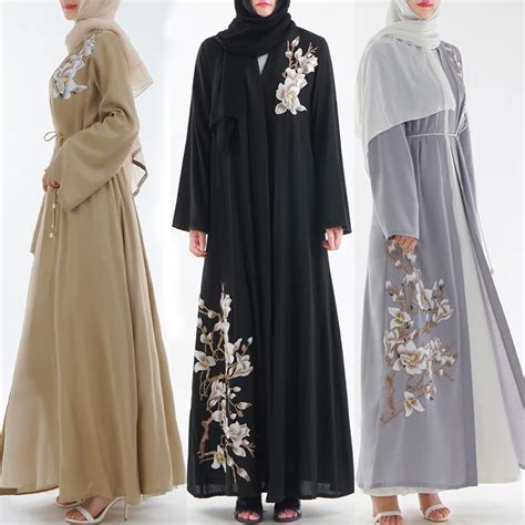 Kaftan Abaya Turkey Dubai Cardigan Robe Hijab Muslim Dress Ramadan Eid