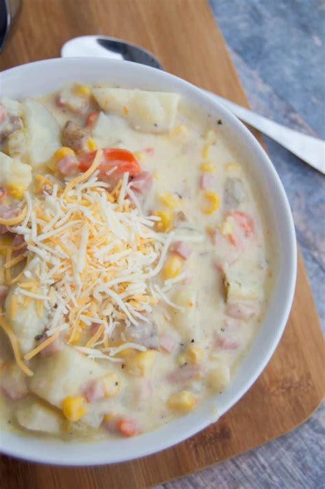 Cheesy Ham And Potato Soup The Diary Of A Real Housewife