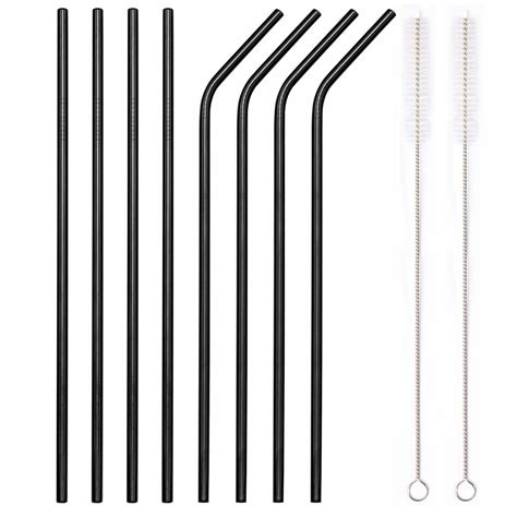 Fda Approved Eco Friendly Black Stainless Steel Drinking Straws China