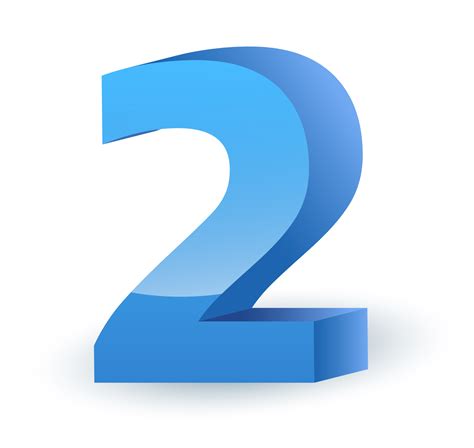 2 Number PNG Download Free Image | PNG Play