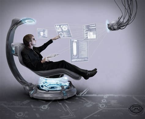 My Future Office By Ishmakey On Deviantart Futuristic Technology