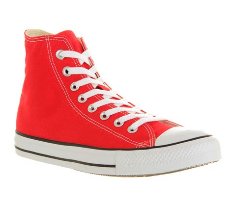 Converse All Star Hi In Red For Men Lyst