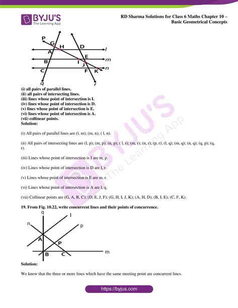 Rd Sharma Solutions For Class 6 Chapter 10 Basic Geometrical Concepts Pdf