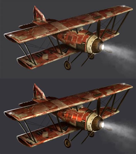 Create A Post Apocalyptic Biplane From A 3d Reference