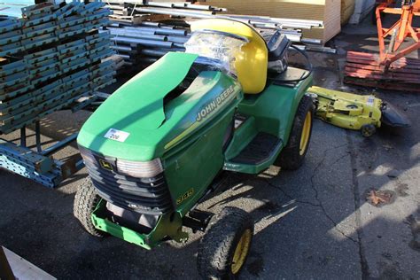 John Deere 345 Tractor With Mower Attachment