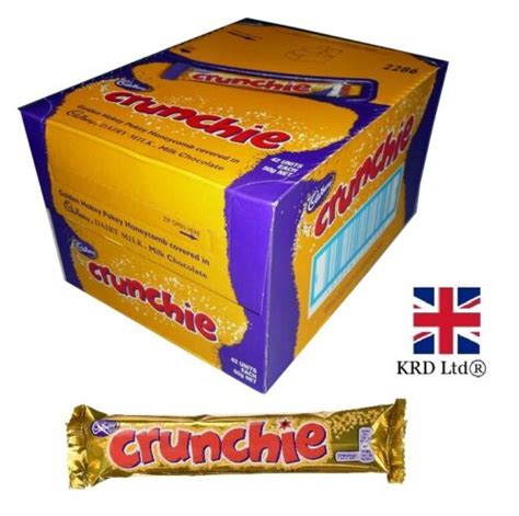 cadbury standard crunchie full box bar 40 g x48 pack of 48 case t box uk ebay