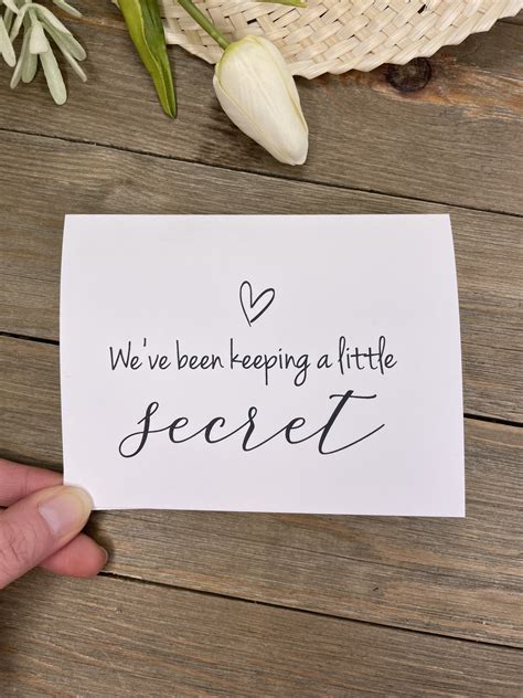 Weve Been Keeping A Secret Card Pregnancy Announcement Etsy