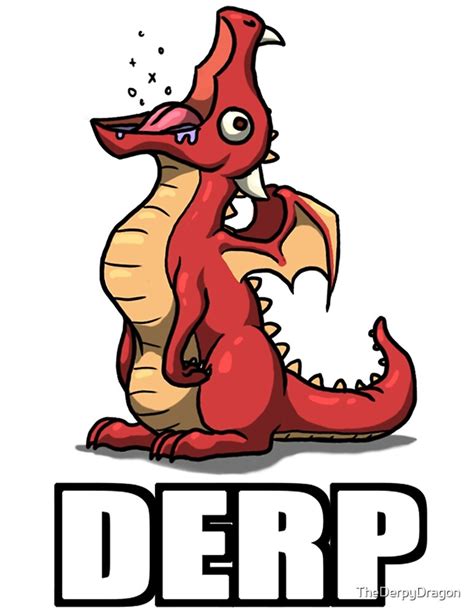 Derpy Dragon By Thederpydragon Redbubble