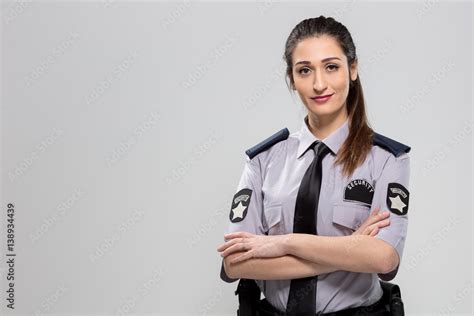 Woman Security Guard Stock Photo Adobe Stock