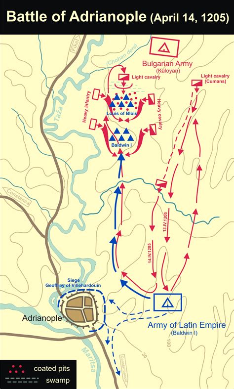 Battle Of Adrianople 1205 Wikipedia Битва Военное искусство Тактика