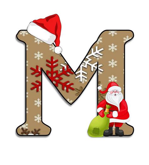 Buchstabe Letter M Letras Feliz Navidad Manualidades Imagenes De