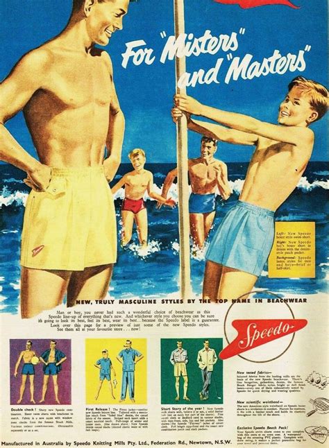 Speedo 1953 Vintage Ads Beach Cartoon Vintage Advertisements