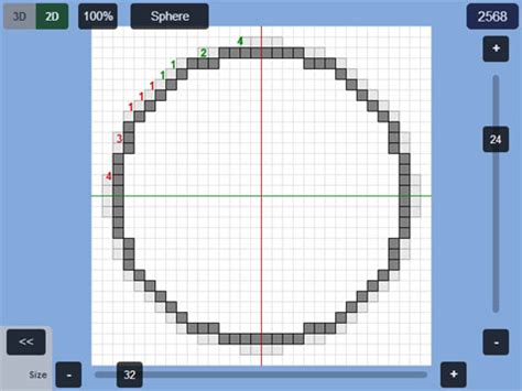 To begin with, you can't just build a circle of any size in minecraft, at least not if you want a proper circle that is equidistant from the center in all directions. Plotz - Minecraft Sphere Generator