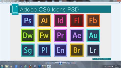 Pack De Iconos Editables De Adobe Cs5 Y Cs6 Youtube