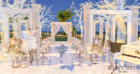 Beach Wedding Venue New Cc Set The Sims 4 Catalog