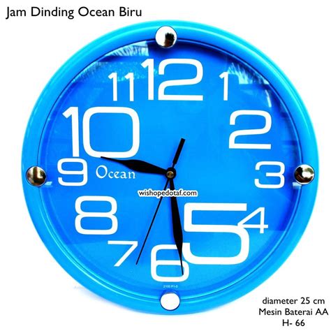 Jual Jam Dinding Ocean Biru Di Lapak Wishopestore Wishopestore