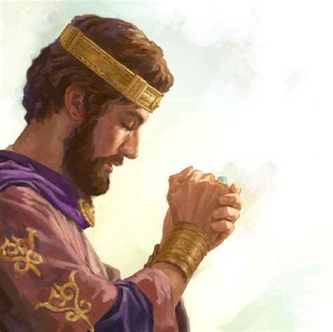 El Rey Salomón Hace Una Oración Personajes Biblicos Biblia Imagen