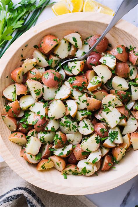 Fresh Herb Potato Salad Easy Mayo Free Recipe The Simple Veganista